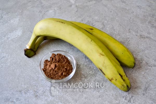 Мороженое из бананов с какао